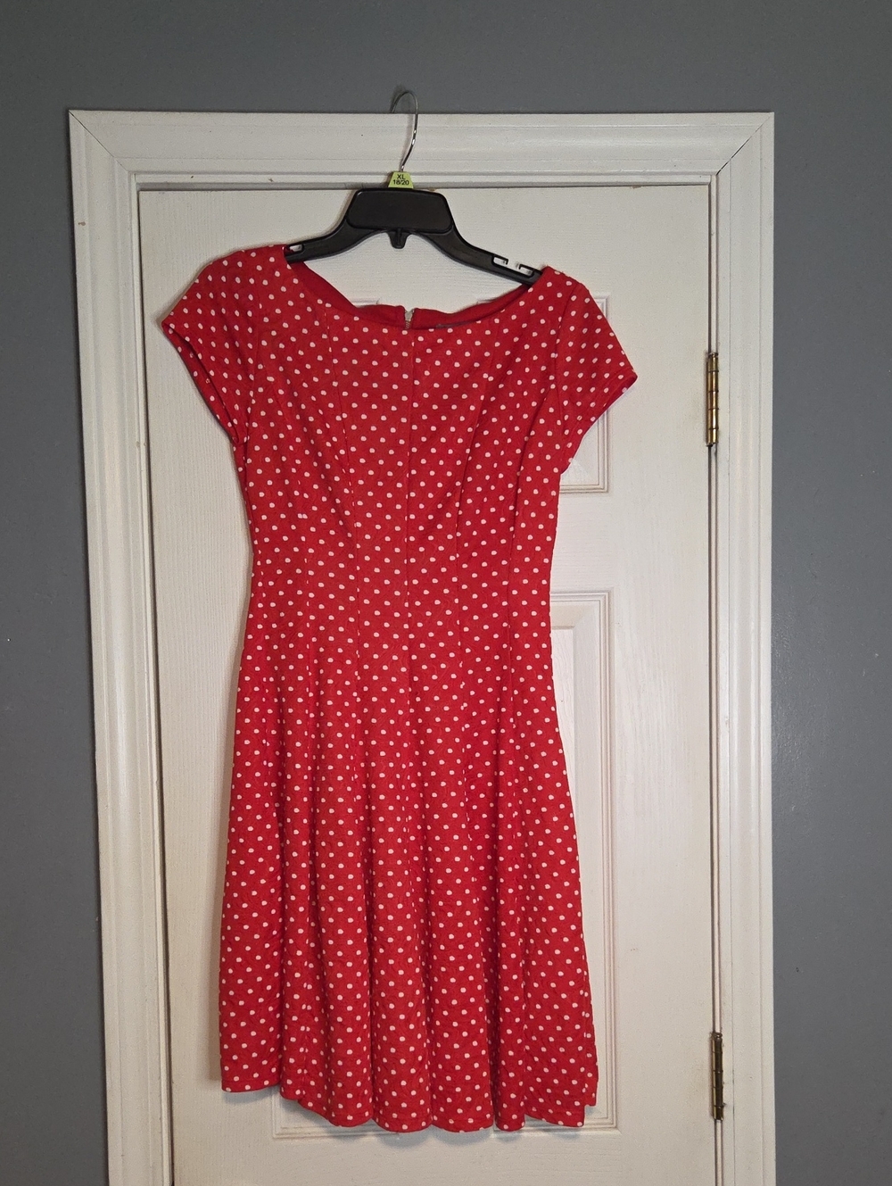 Danny & Nicole Red Polka Dot Midi Dress